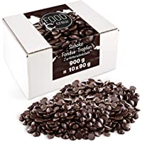 FOOD crew Chocolate Negro Pepitas de Chocolate para Hornear - 900g Chocolate Belga Fundir - Chocolate Fondant para…